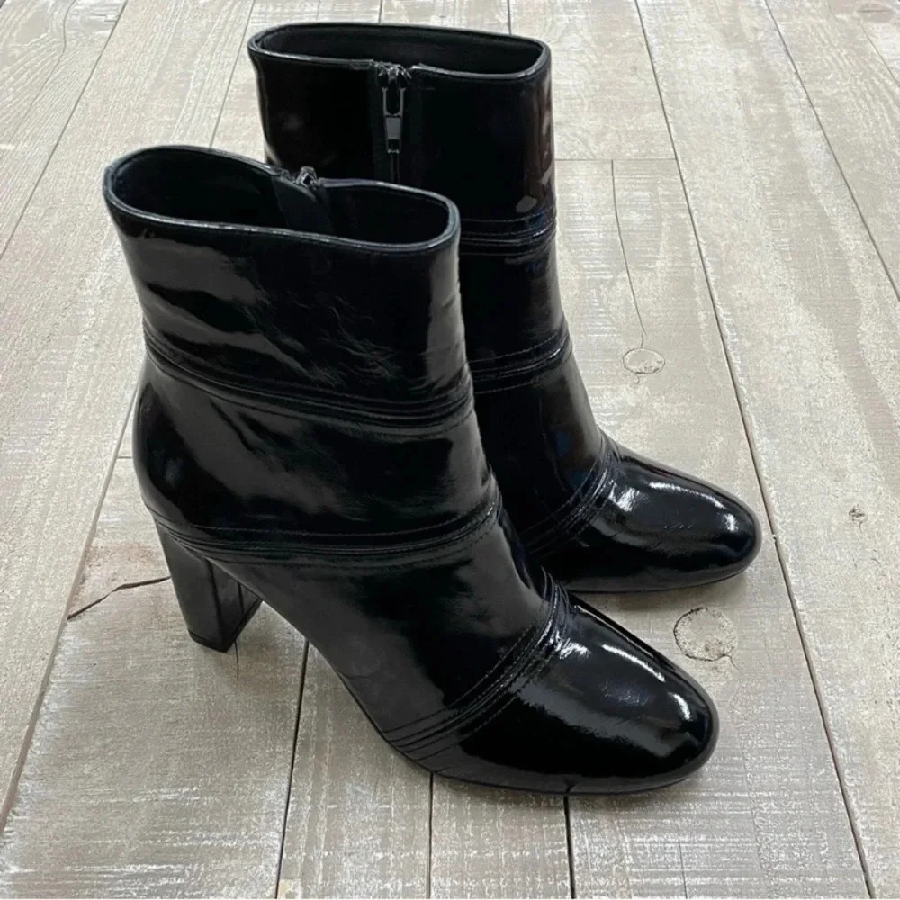 Mode Collective by Revolve the Alchemy Boot in Black Patent Leather 6 - Picture 4 of 15